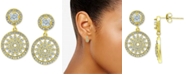Giani Bernini Cubic Zirconia Medallion Drop Earrings, Created for Macy's